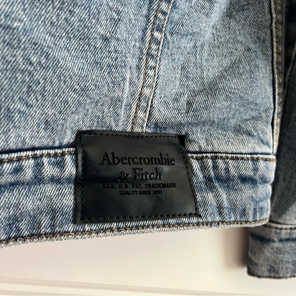 Vintage Y2K fleece lined Ambercrombie and Fitch Jean Jacket - Picture 2 of 10